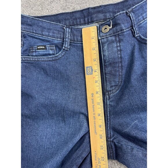 Kuhl Straight Leg Jeans Women's 30 Blue Denim Dark Wash High Rise 5 Pocket - Picture 4 of 9